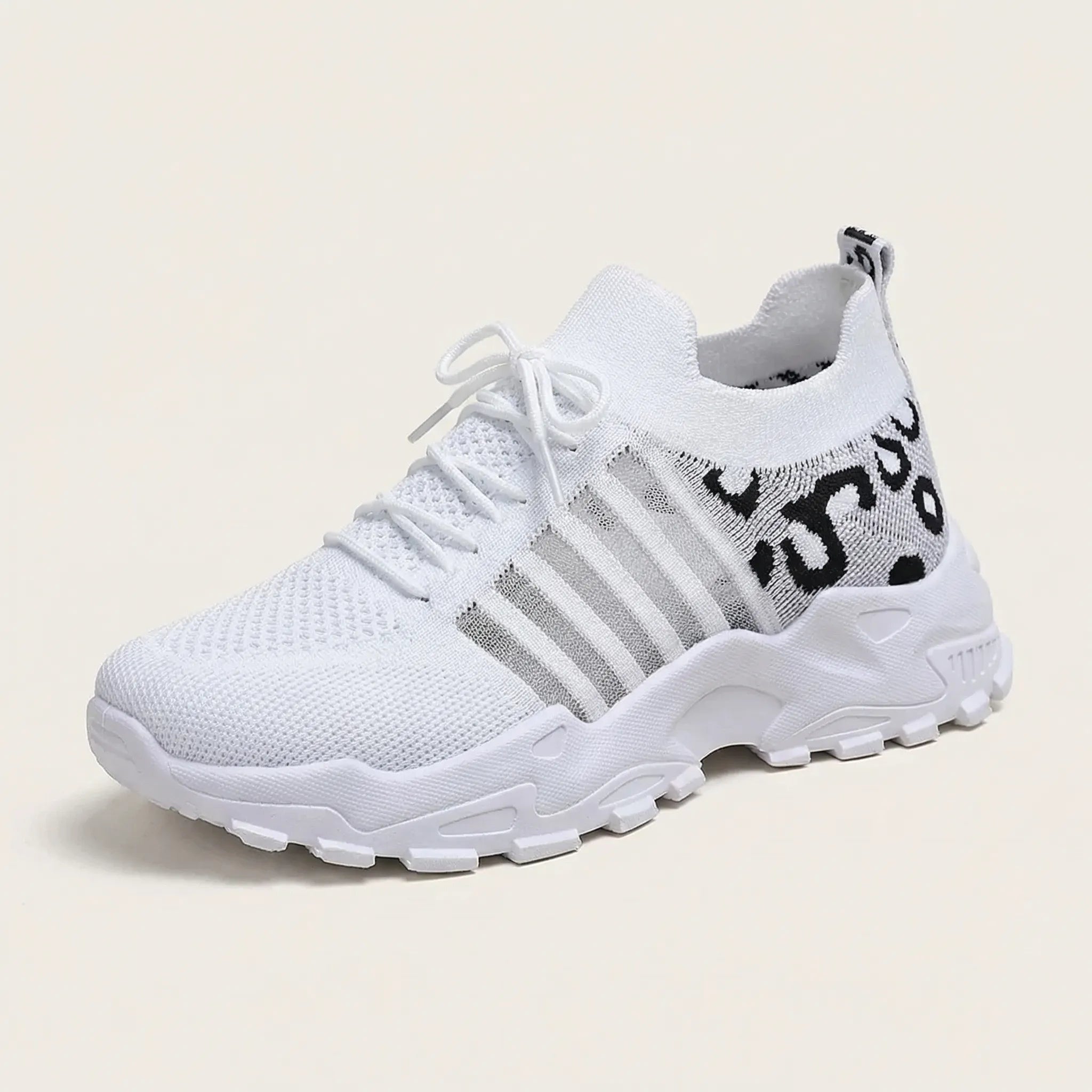 Spottrel Leopardenmuster Schnürschuhe