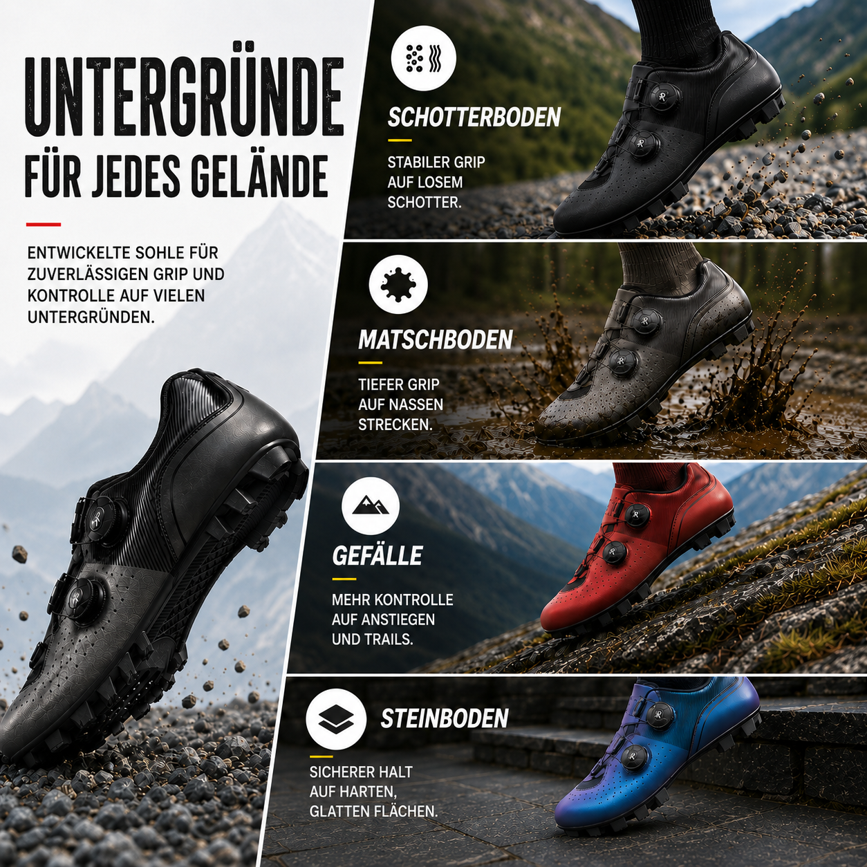 Sprintlock Selbstsperrend SPD Rennrad-Schuh