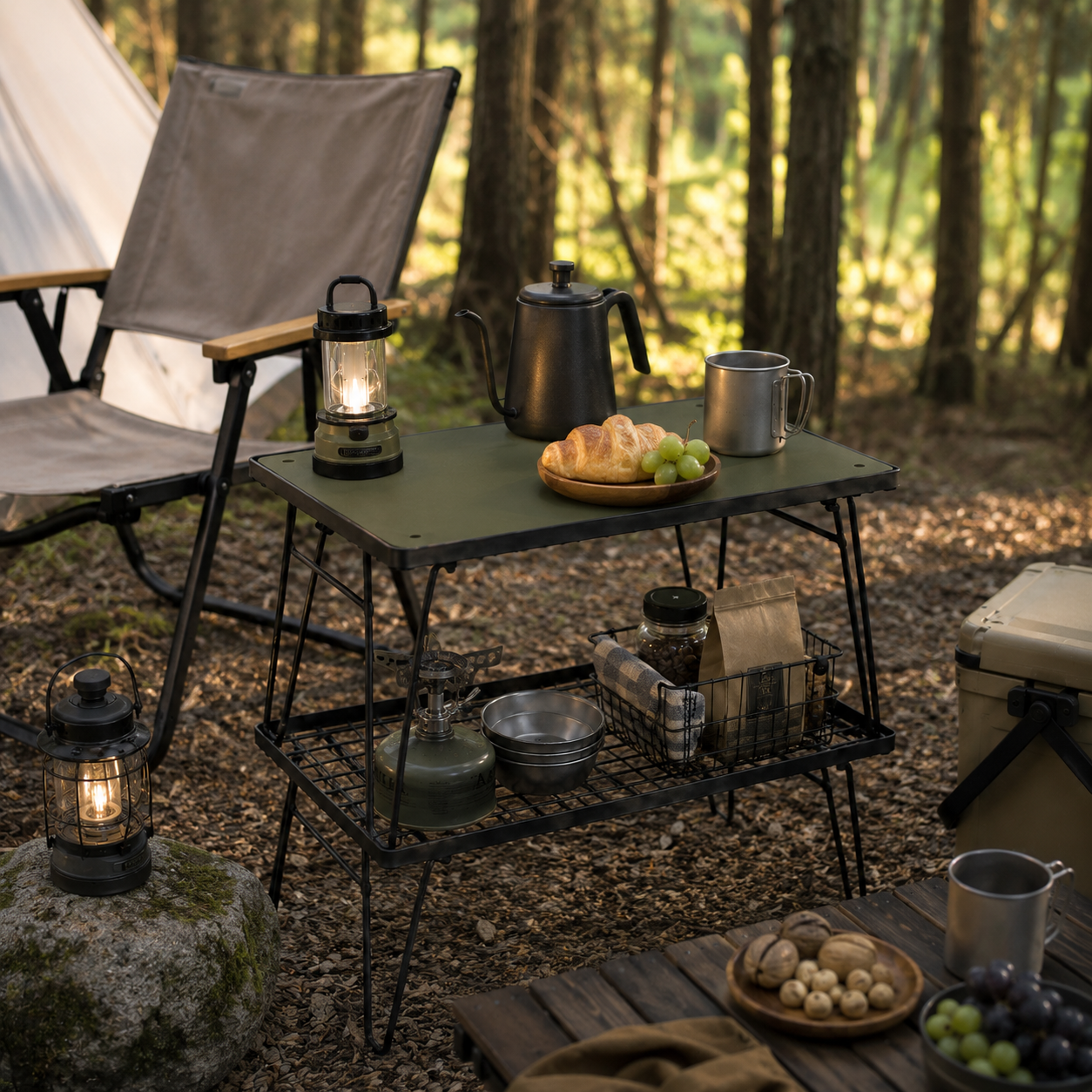 Stackly Klappbarer Stapelbarer Outdoor-Campingtisch