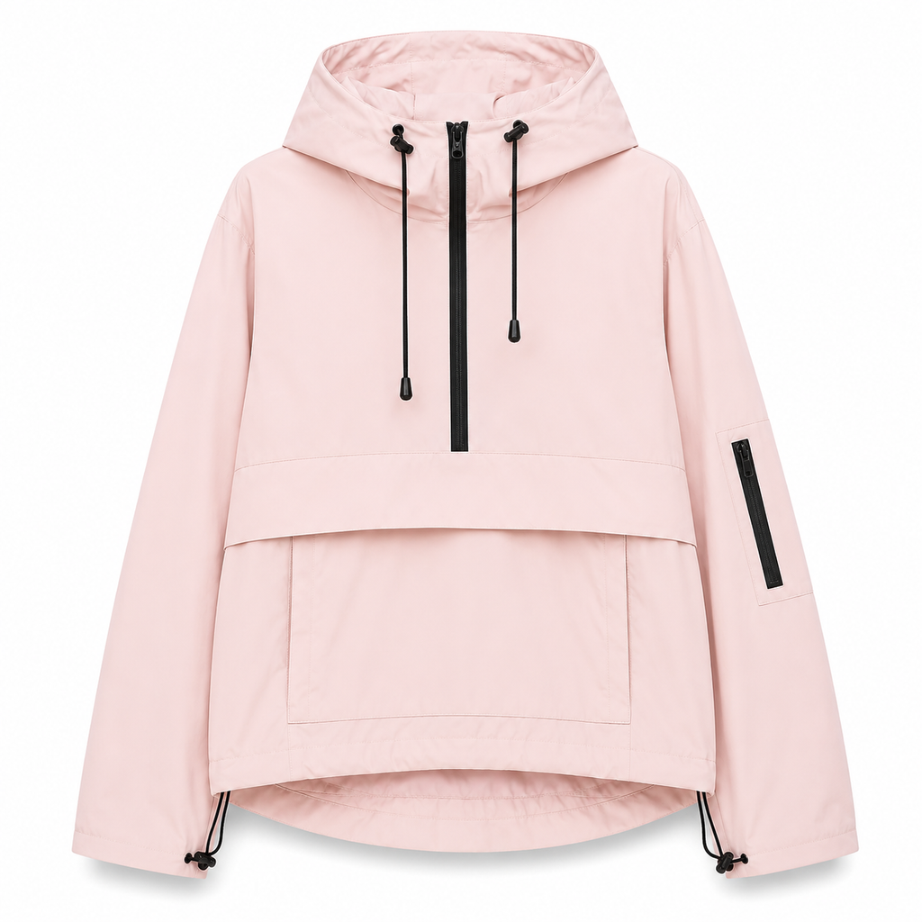 Wasserdichter Allwetter-Mantel mit Kapuze & Fronttasche – StormShield Parka