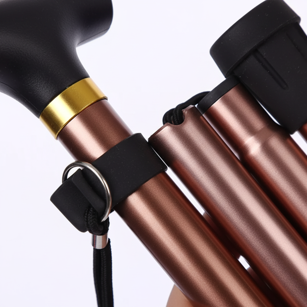 snoutatelier | StrideFold Teleskop-Wanderstock klappbar