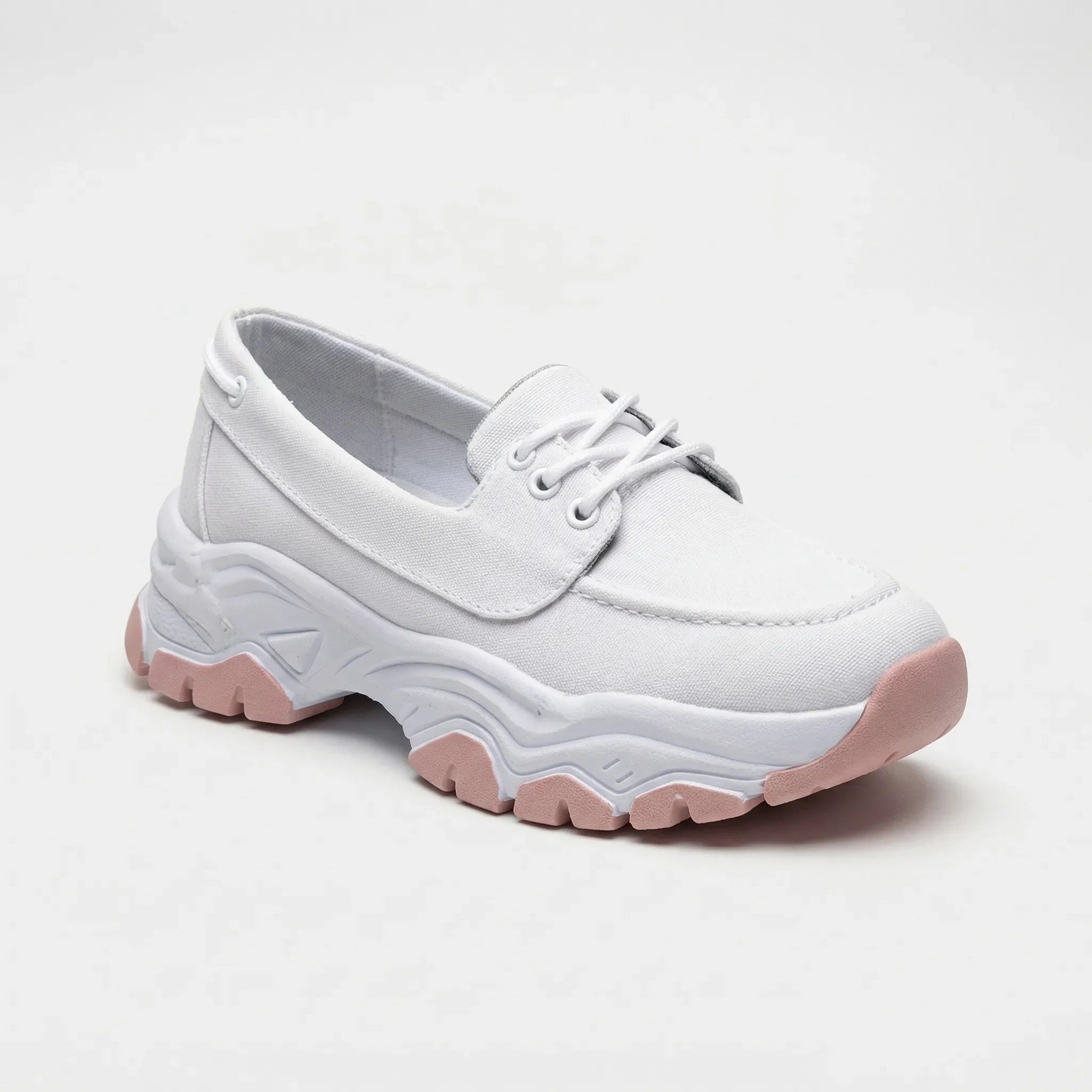 Strolvie Chunky Sole Lace-Up Walking Trainer