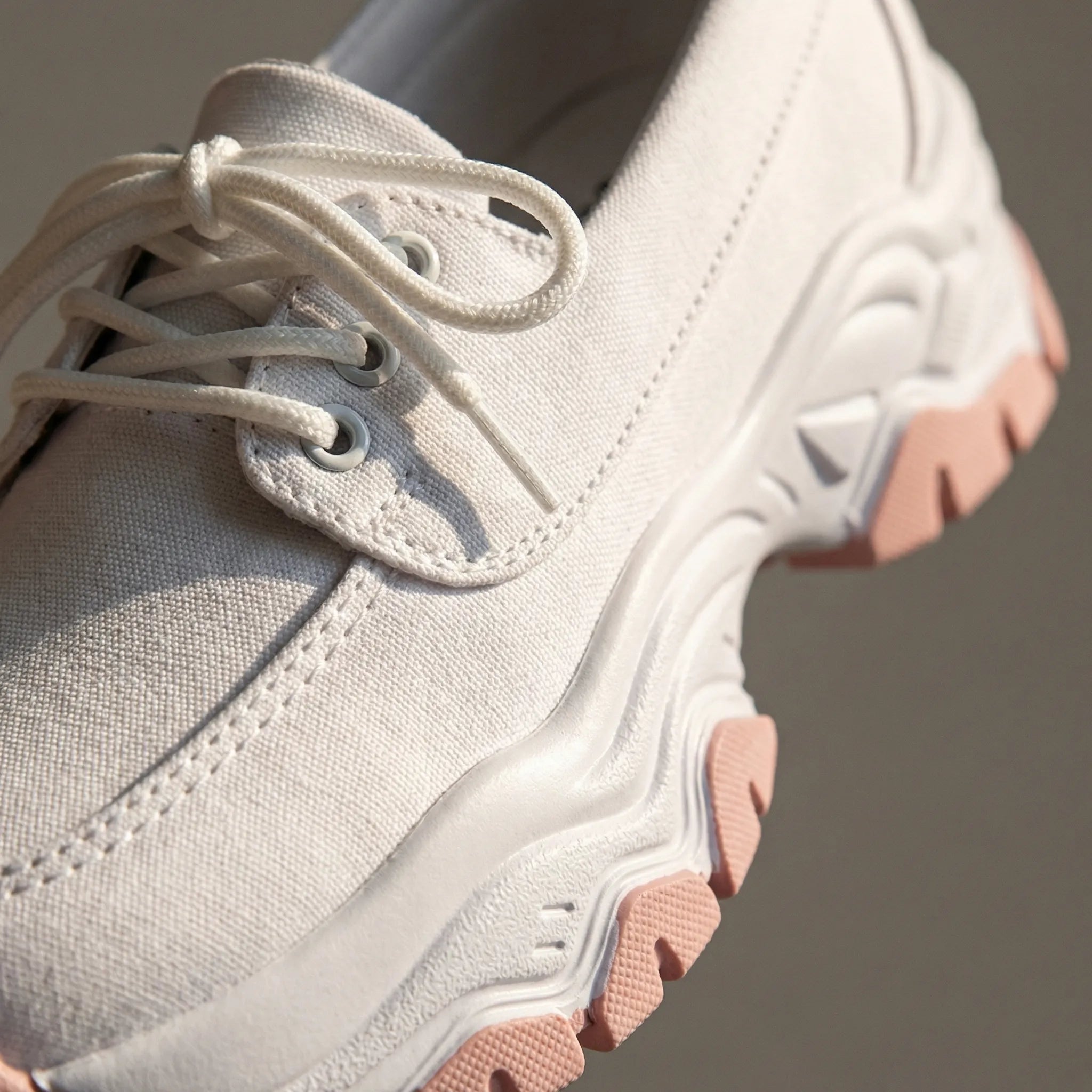 Strolvie Chunky Sole Lace-Up Walking Trainer
