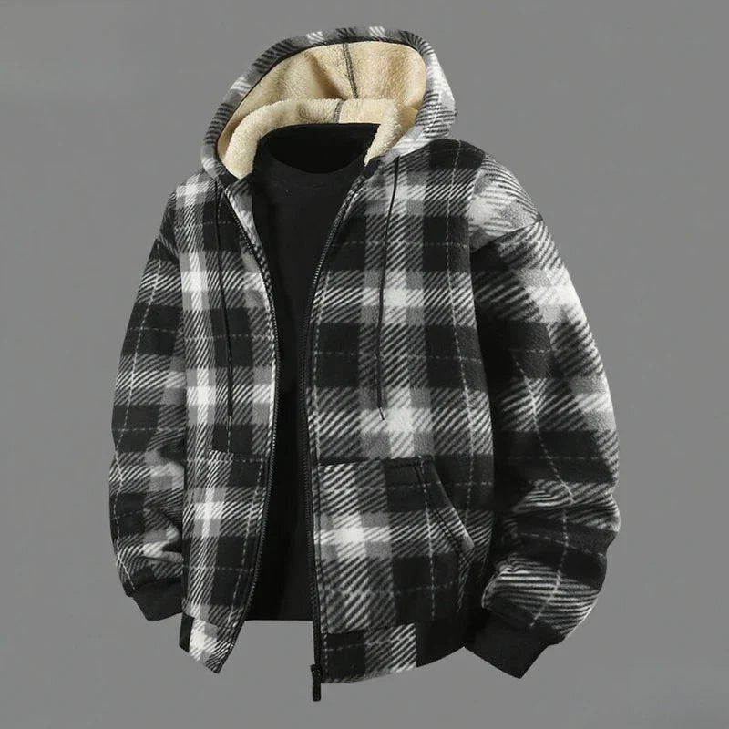 Verdickte Karo-Jacke