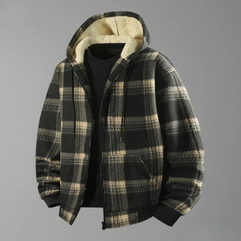 Verdickte Karo-Jacke