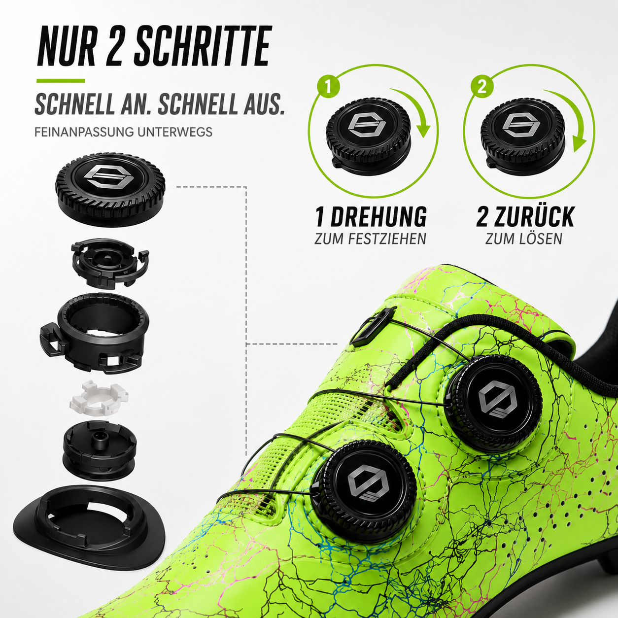 Tracknix SPD-kompatible Mountainbike-Radschuh