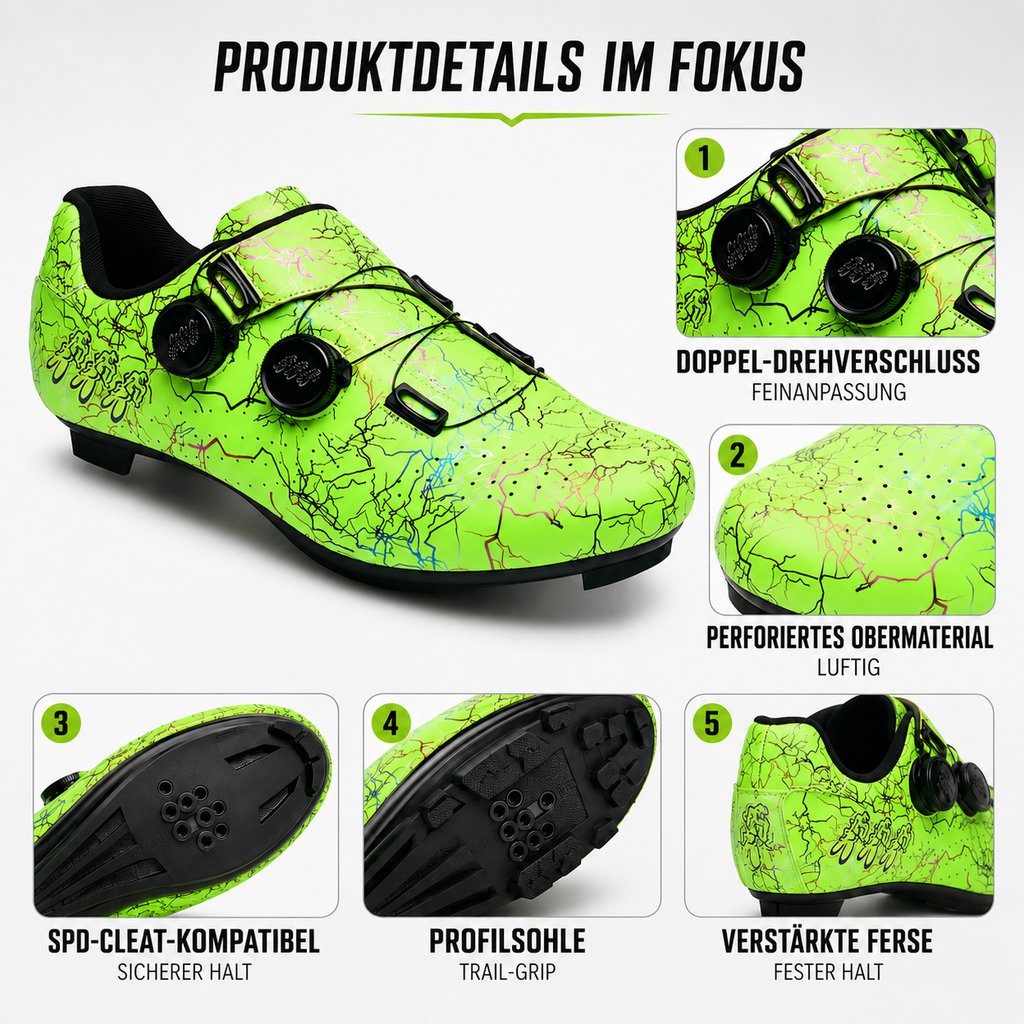 Tracknix SPD-kompatible Mountainbike-Radschuh