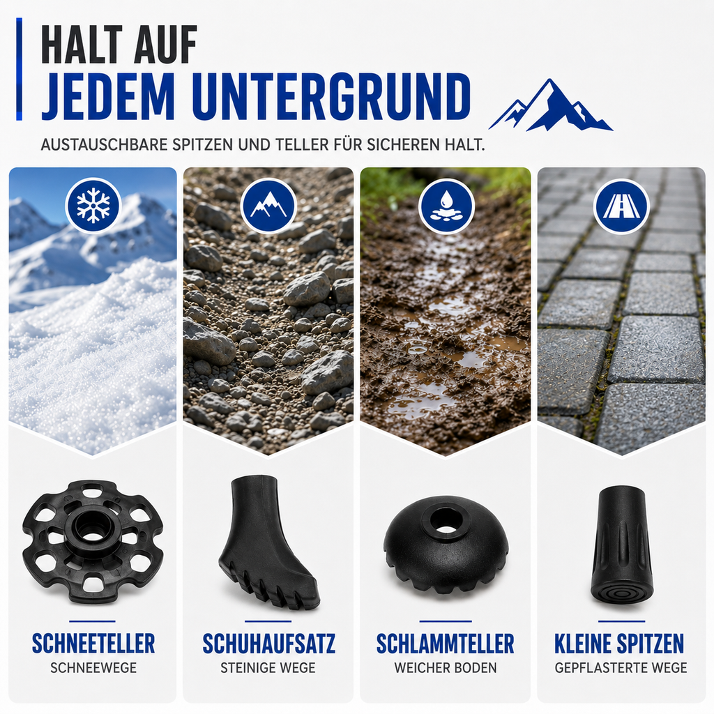 snoutatelier | Trailara Faltbarer Teleskop-Trekkingstab