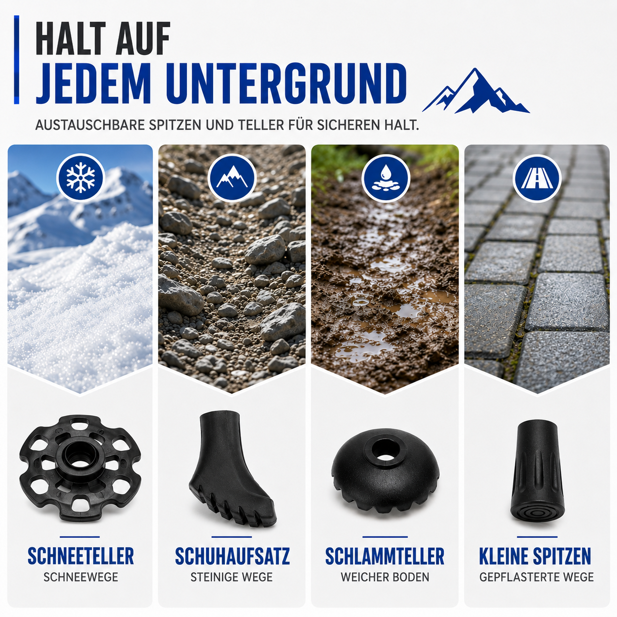 snoutatelier | Trailara Faltbarer Teleskop-Trekkingstab