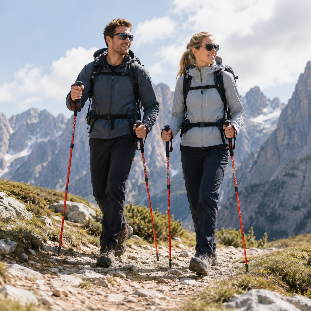 Nordspur | Trailix Faltbare Teleskop-Trekkingstöcke