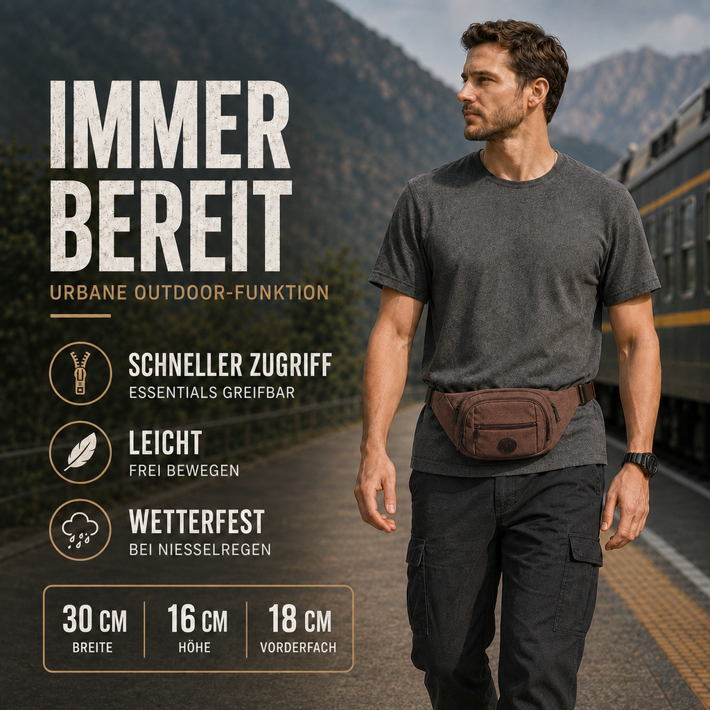 Trailridge Leichte Polyester-Gürteltasche