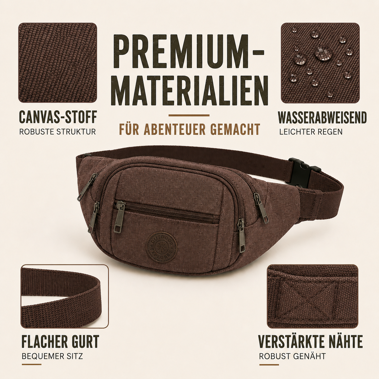 Trailridge Leichte Polyester-Gürteltasche