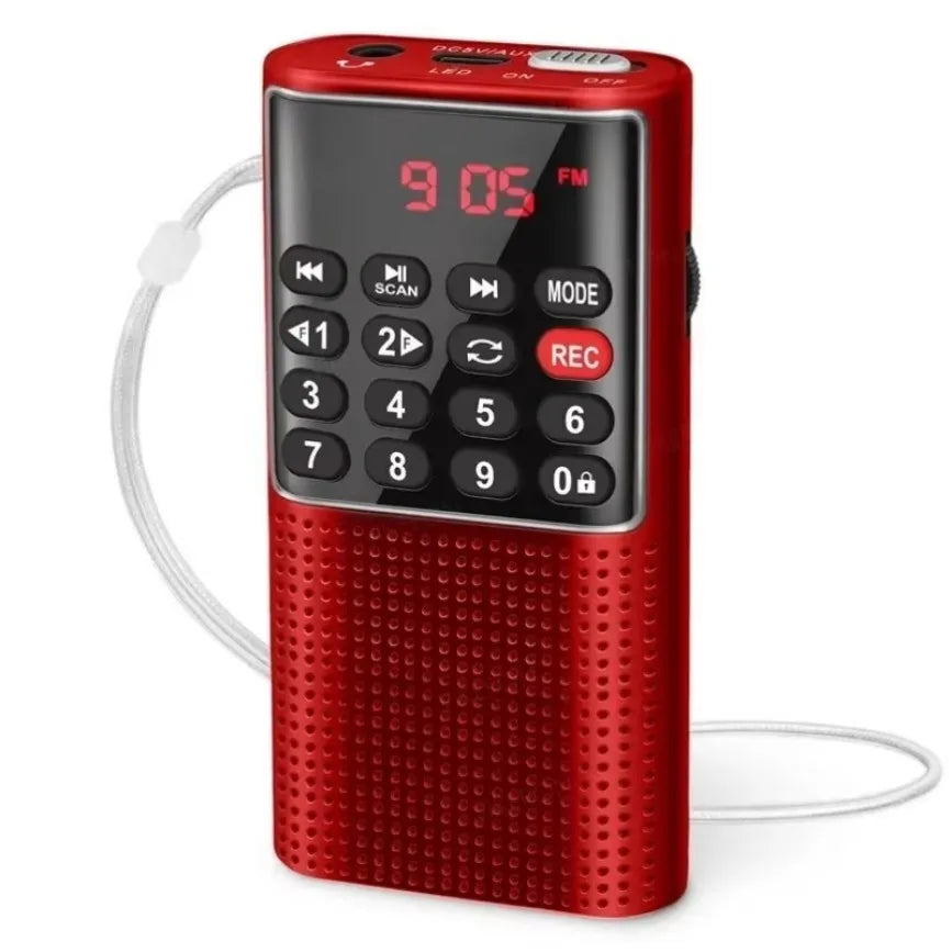 TrekTone Kompakt tragbares Radiogerät mit MP3-Player