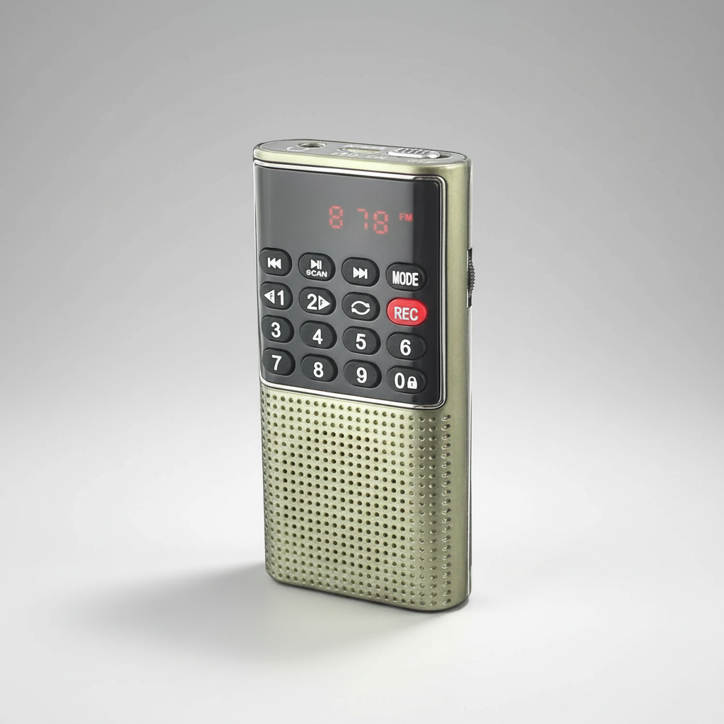 TrekTone Kompakt tragbares Radiogerät mit MP3-Player