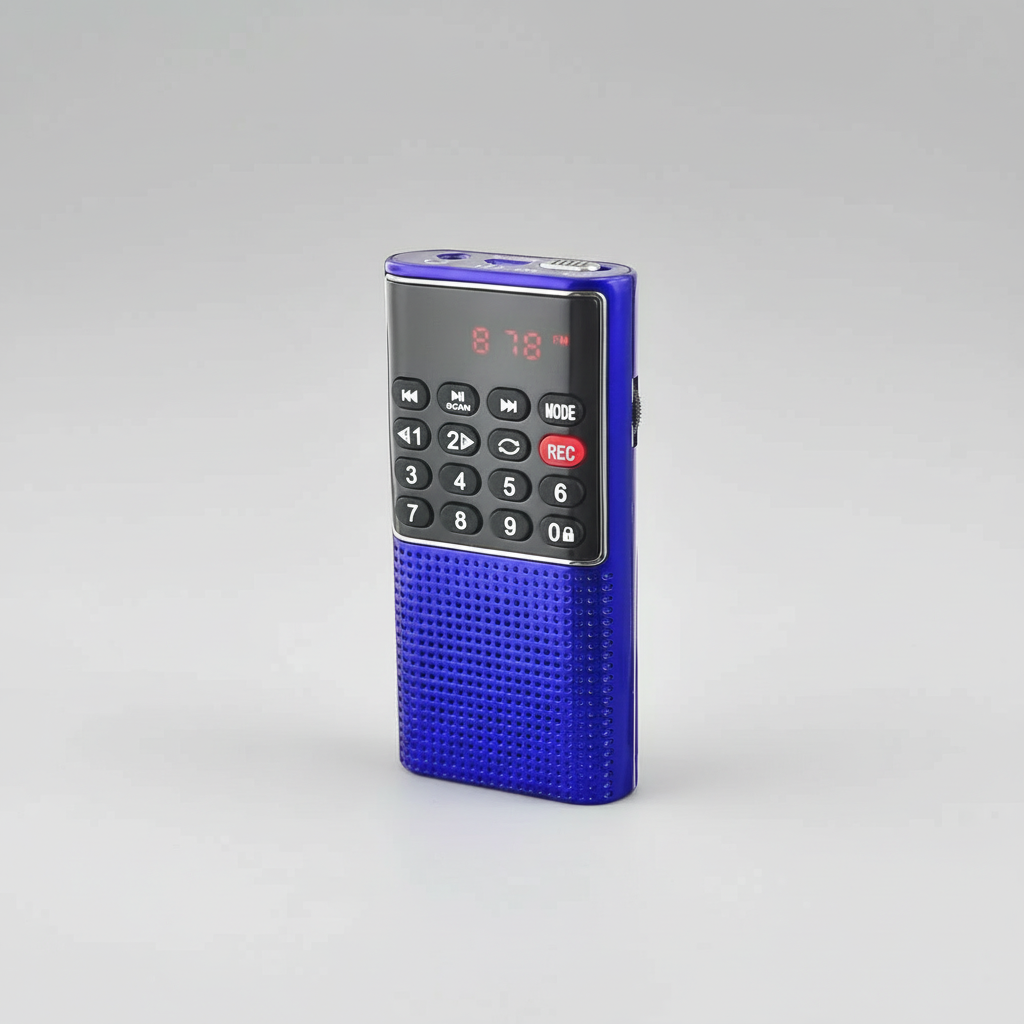 TrekTone Kompakt tragbares Radiogerät mit MP3-Player