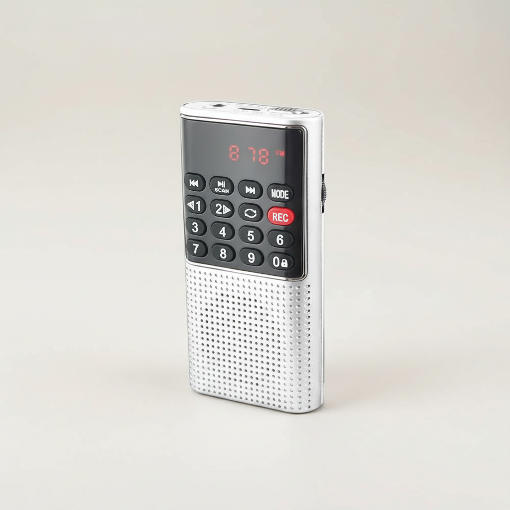 TrekTone Kompakt tragbares Radiogerät mit MP3-Player