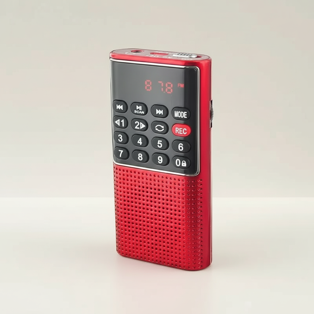 TrekTone Kompakt tragbares Radiogerät mit MP3-Player