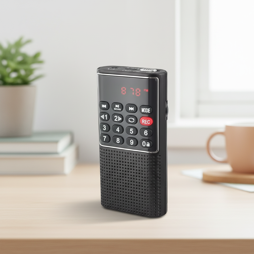 TrekTone Kompakt tragbares Radiogerät mit MP3-Player