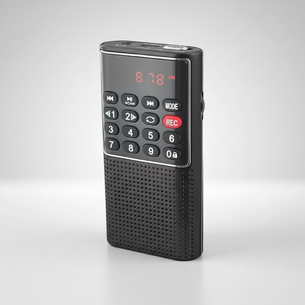TrekTone Kompakt tragbares Radiogerät mit MP3-Player