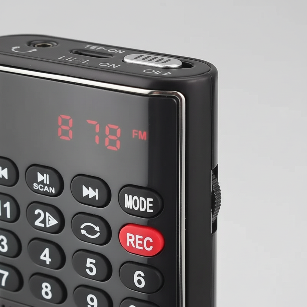 TrekTone Kompakt tragbares Radiogerät mit MP3-Player