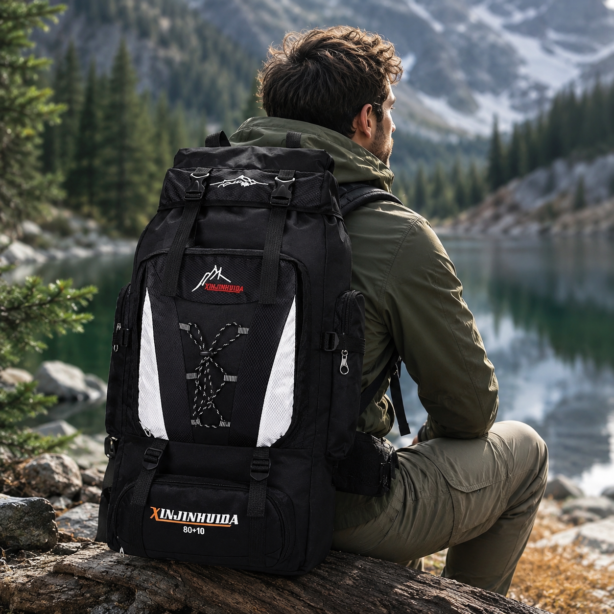 Trekking-Rucksack mit großem Volumen