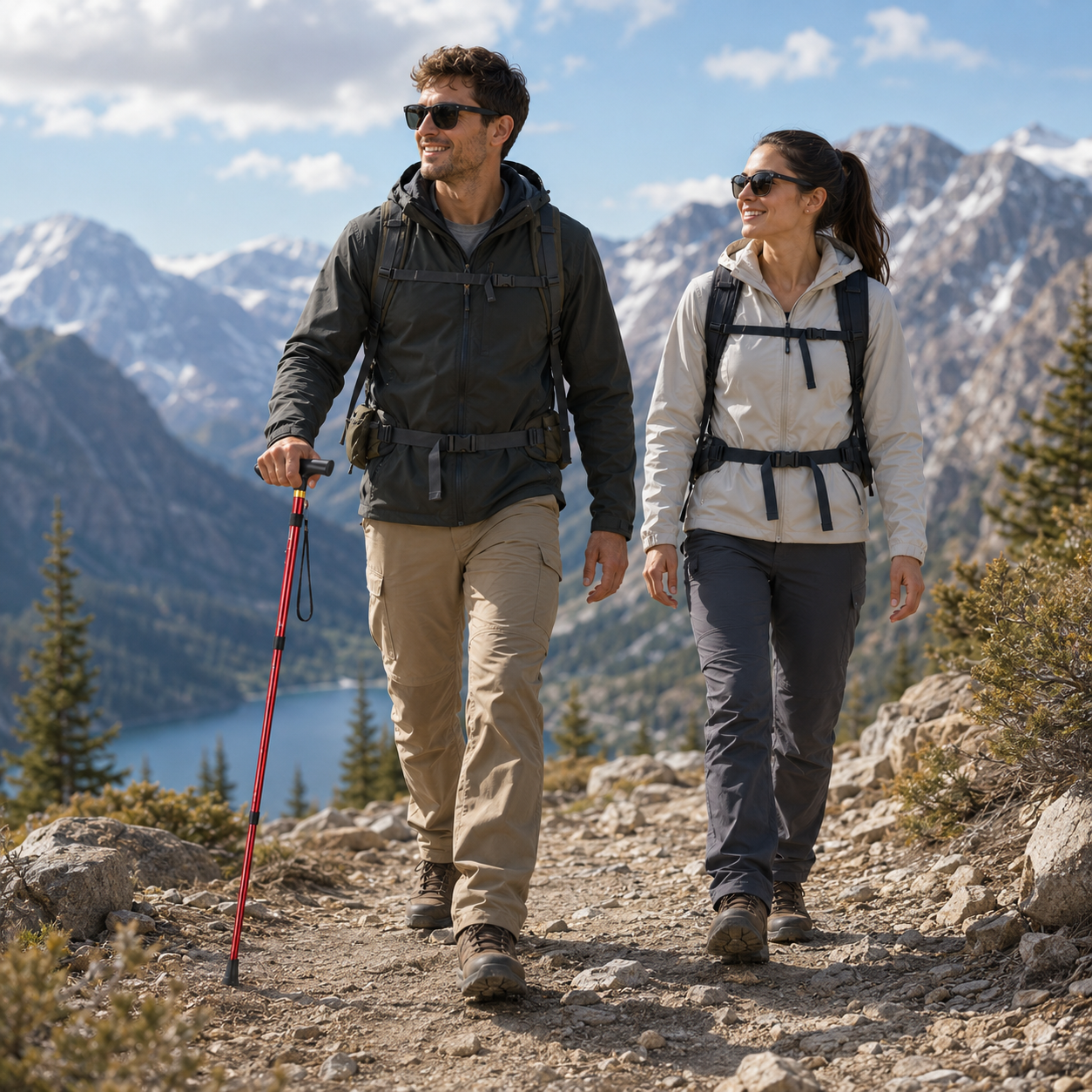 Nordspur | Treklinx Fünfteiliger Faltbarer Trekkingstab