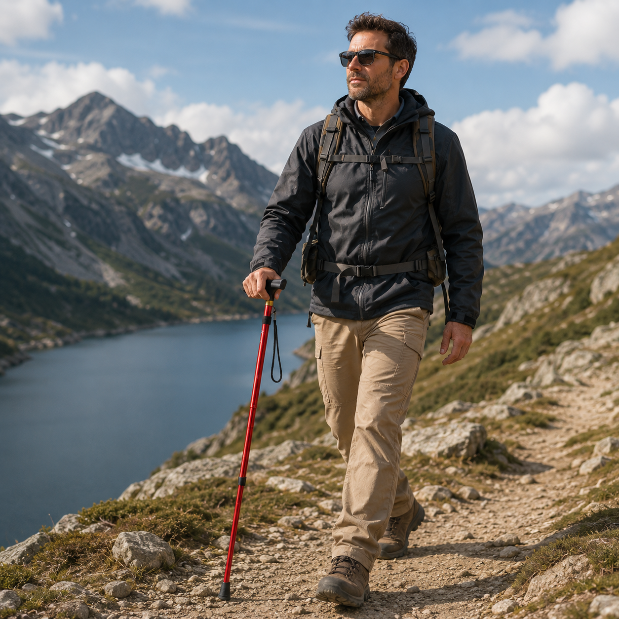 Nordspur | Treklinx Fünfteiliger Faltbarer Trekkingstab
