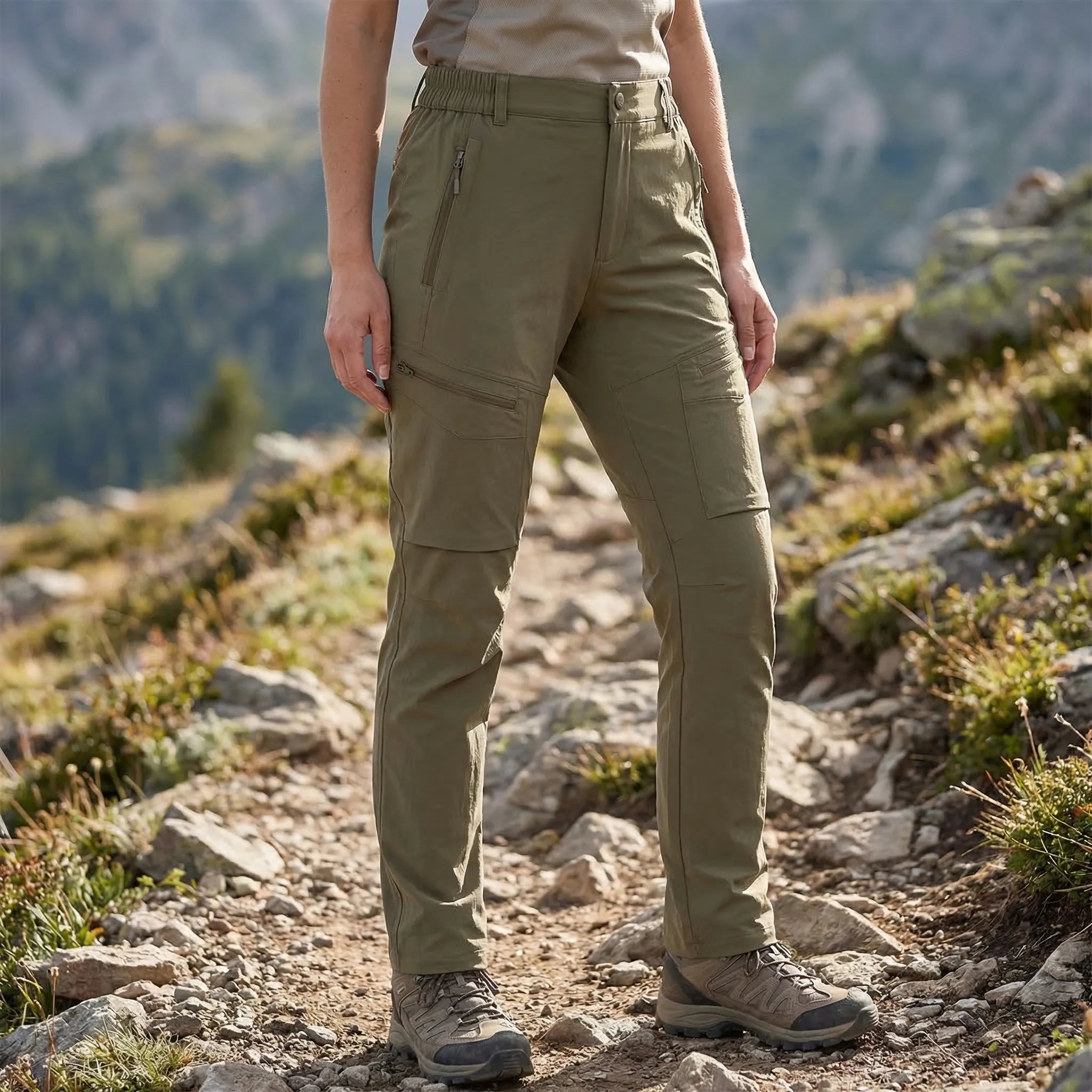 Treklyne Stretch Cargo Wanderhose für Damen