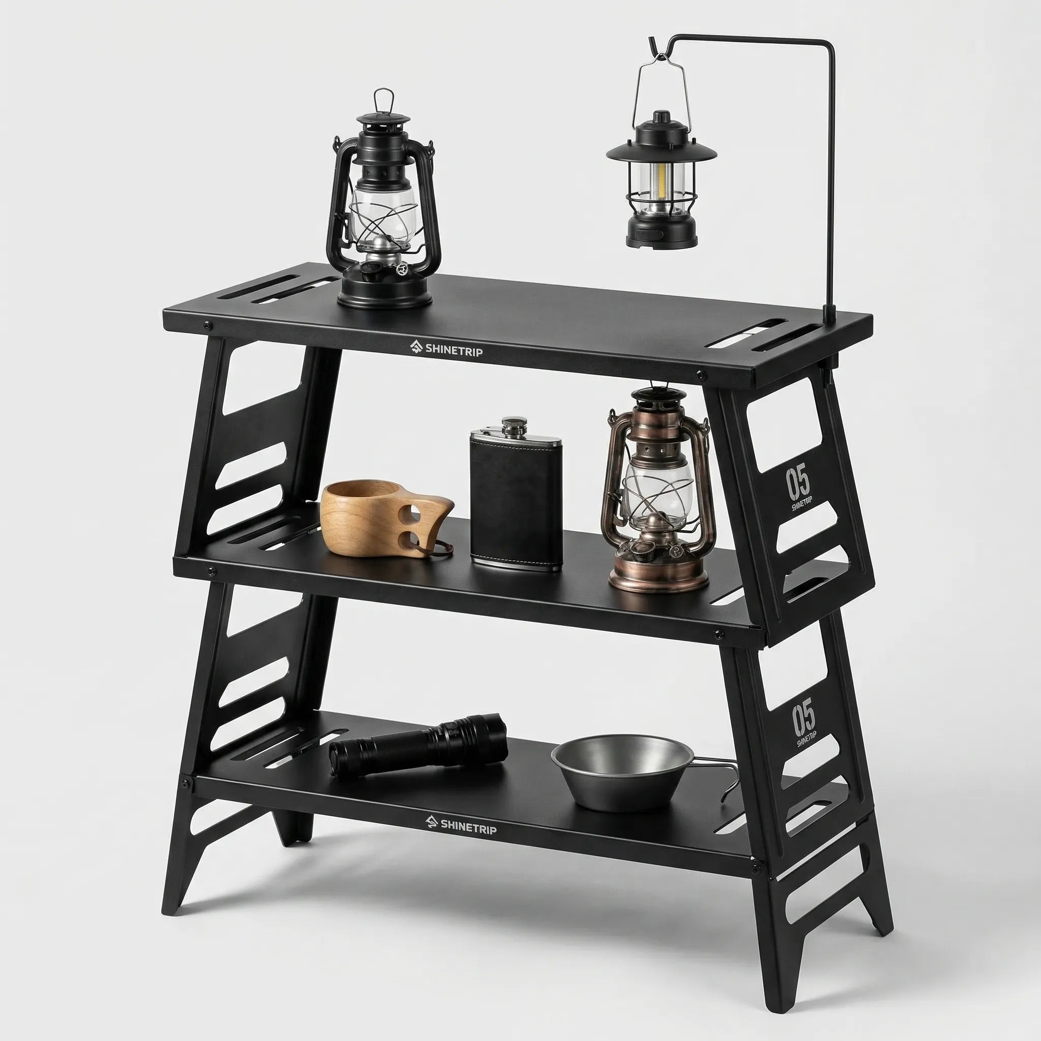 Trekshelf Mehrstufiges Klappbares Campingtisch-System