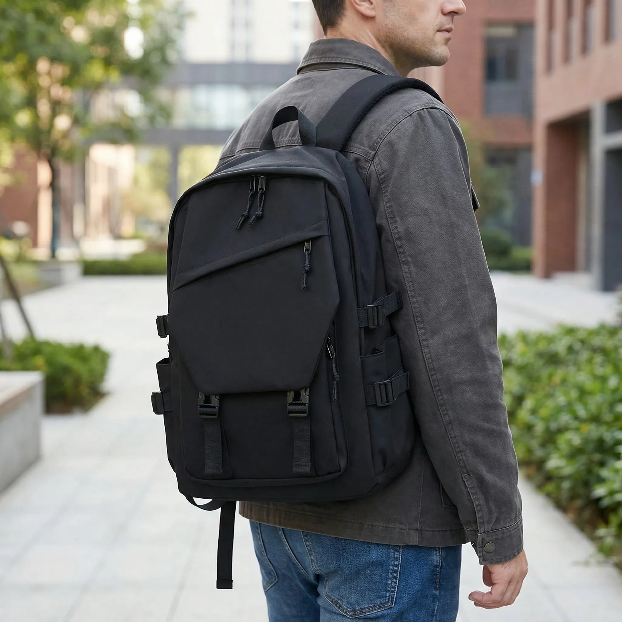 Urbtrex Großvolumiger Rucksack in Unifarbe