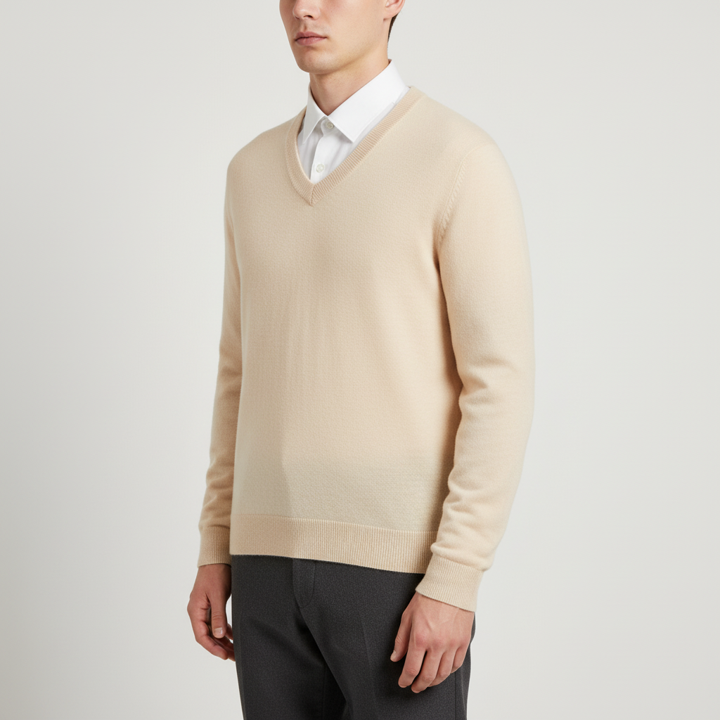 V-Ausschnitt Pullover