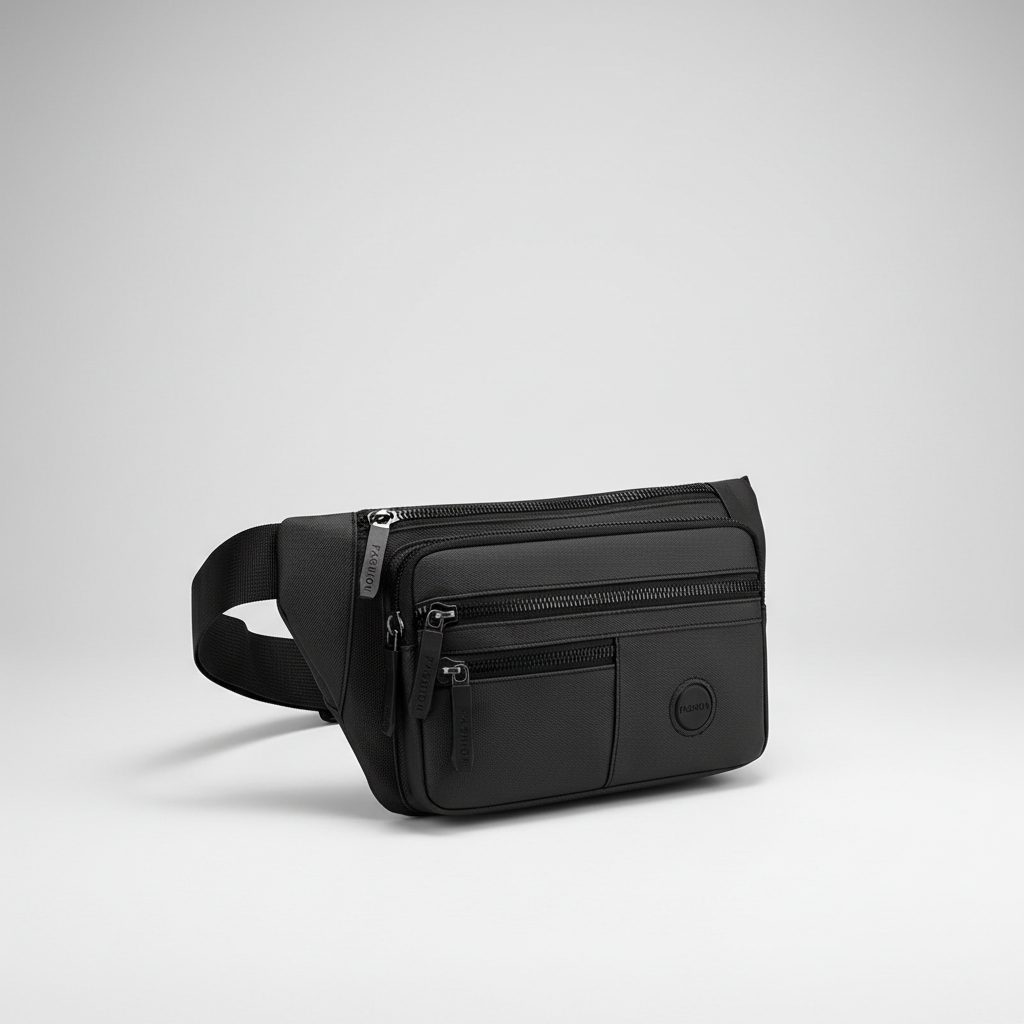 Vanturex Nylon-Gürteltasche mit mehreren Fächern