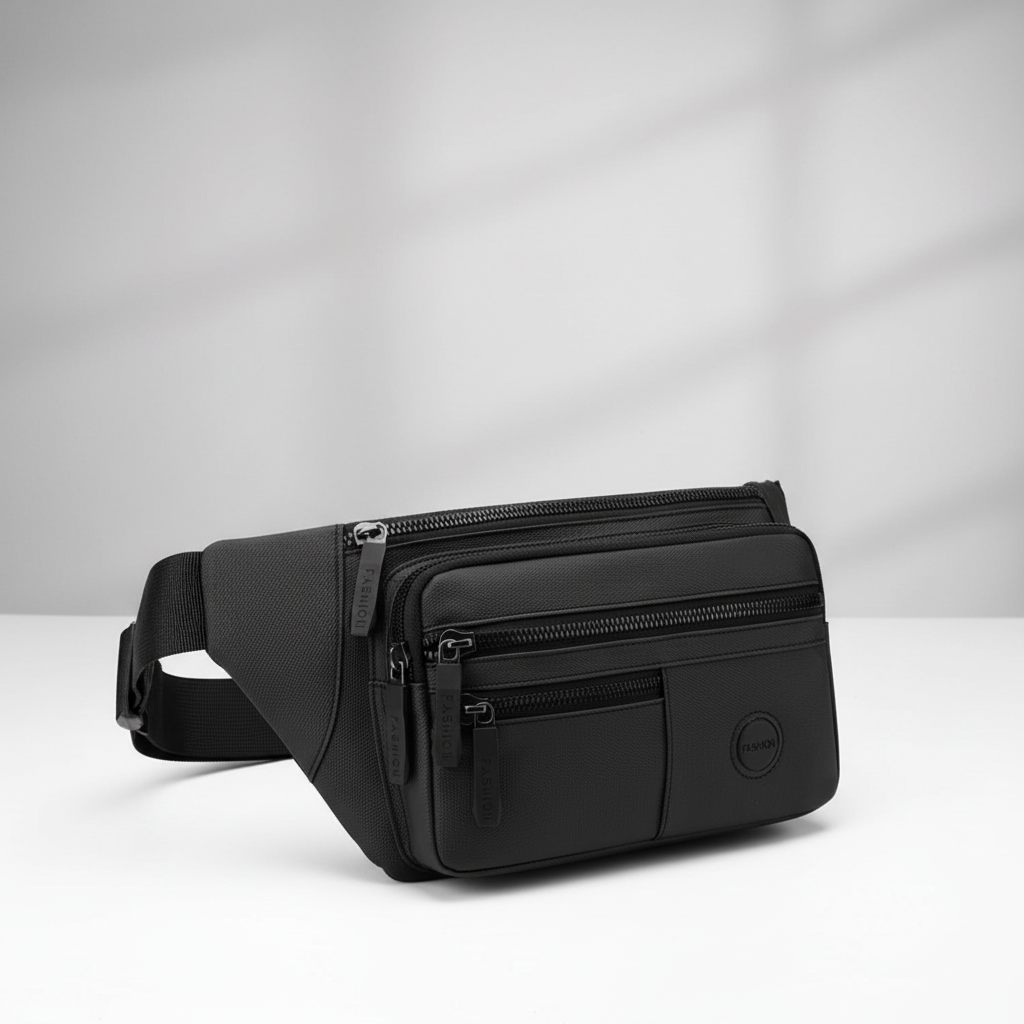 Vanturex Nylon-Gürteltasche mit mehreren Fächern