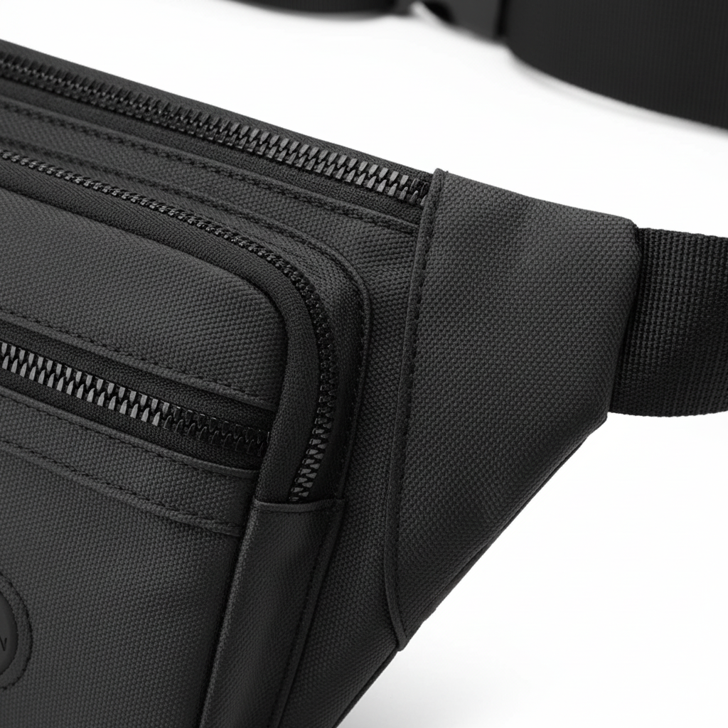 Vanturex Nylon-Gürteltasche mit mehreren Fächern