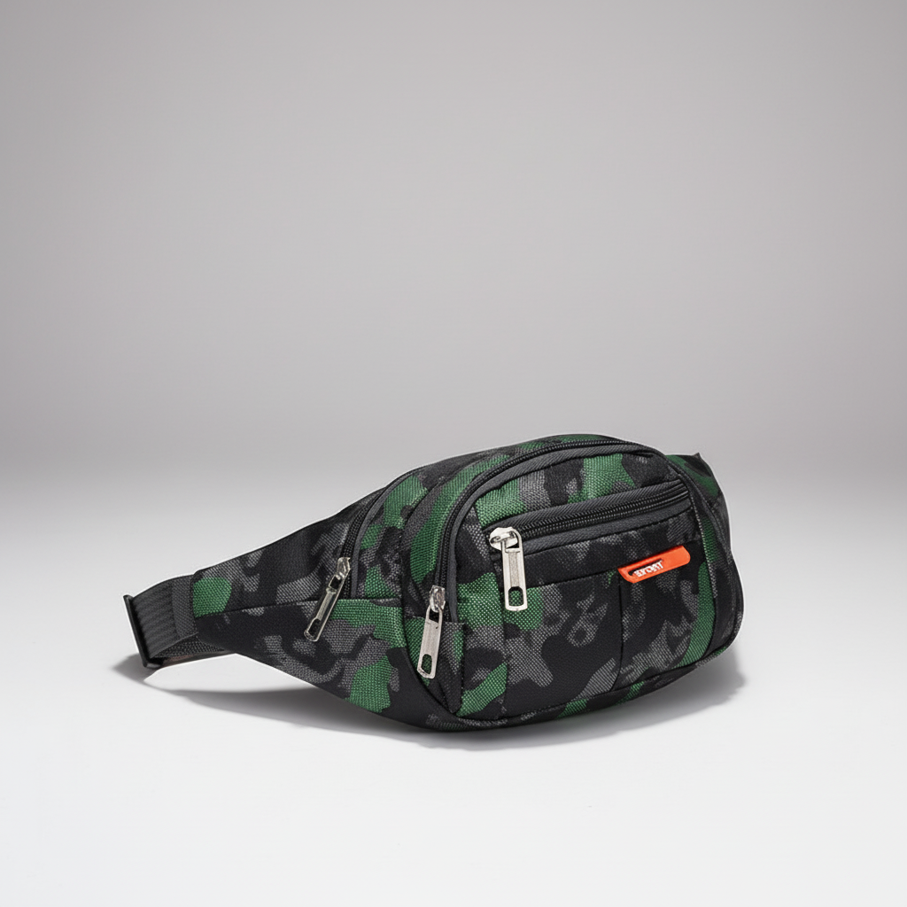 Vastio Camouflage Nylon-Gürteltasche
