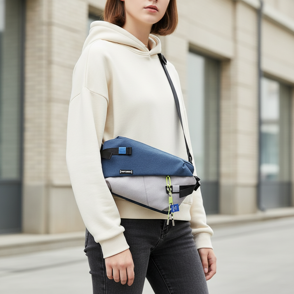 Vaylure Unisex Nylon-Crossbody-Tasche