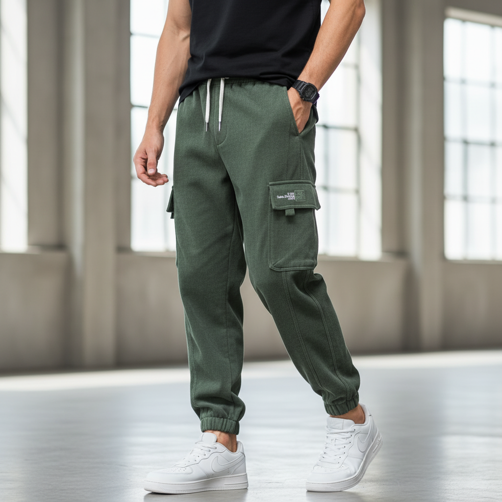 Vayrloft Elastischer Bund Cargo-Jogger