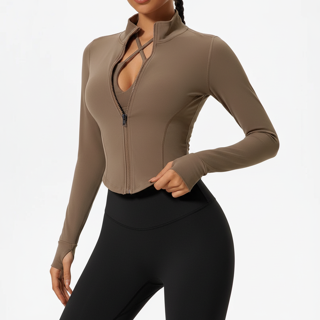 Velaform Figurbetonte Langarm-Sportjacke