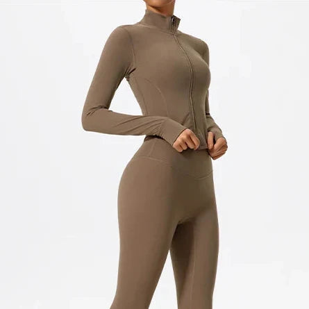 Velaform Figurbetonte Langarm-Sportjacke