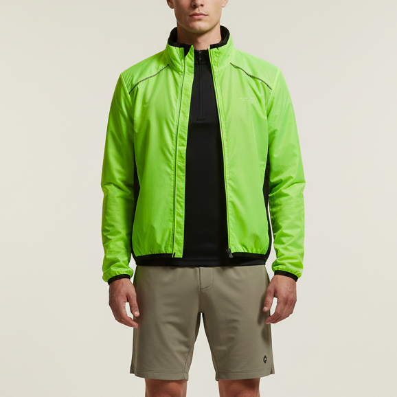 VeloGuard Fahrradjacke mit hoher Sichtbarkeit