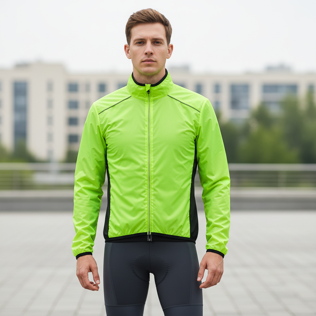 VeloGuard Fahrradjacke mit hoher Sichtbarkeit