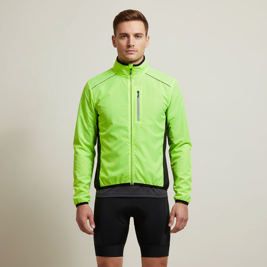 VeloGuard Fahrradjacke mit hoher Sichtbarkeit
