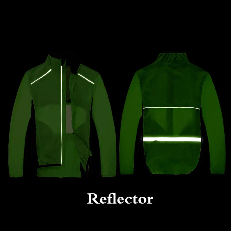 VeloGuard Fahrradjacke mit hoher Sichtbarkeit