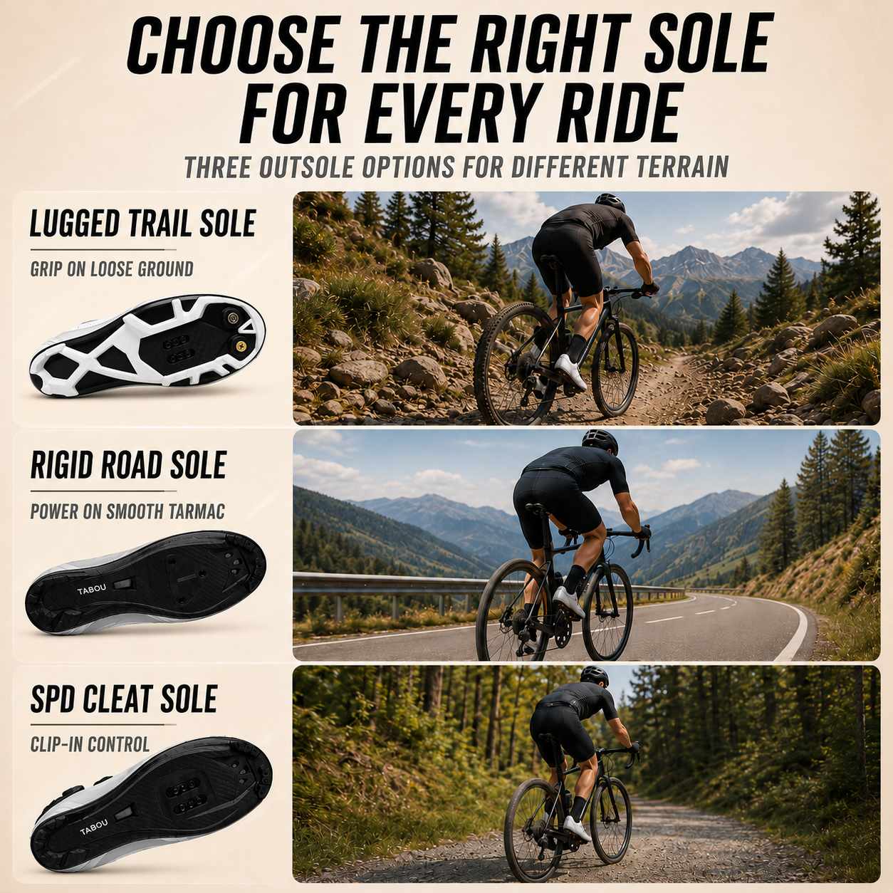 Veloctra Selbstsperrendes MTB-Rennrad-Schuh