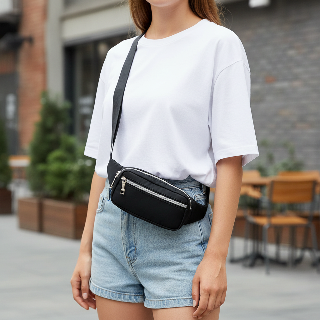 Veloquinn Unisex Canvas-Gürteltasche