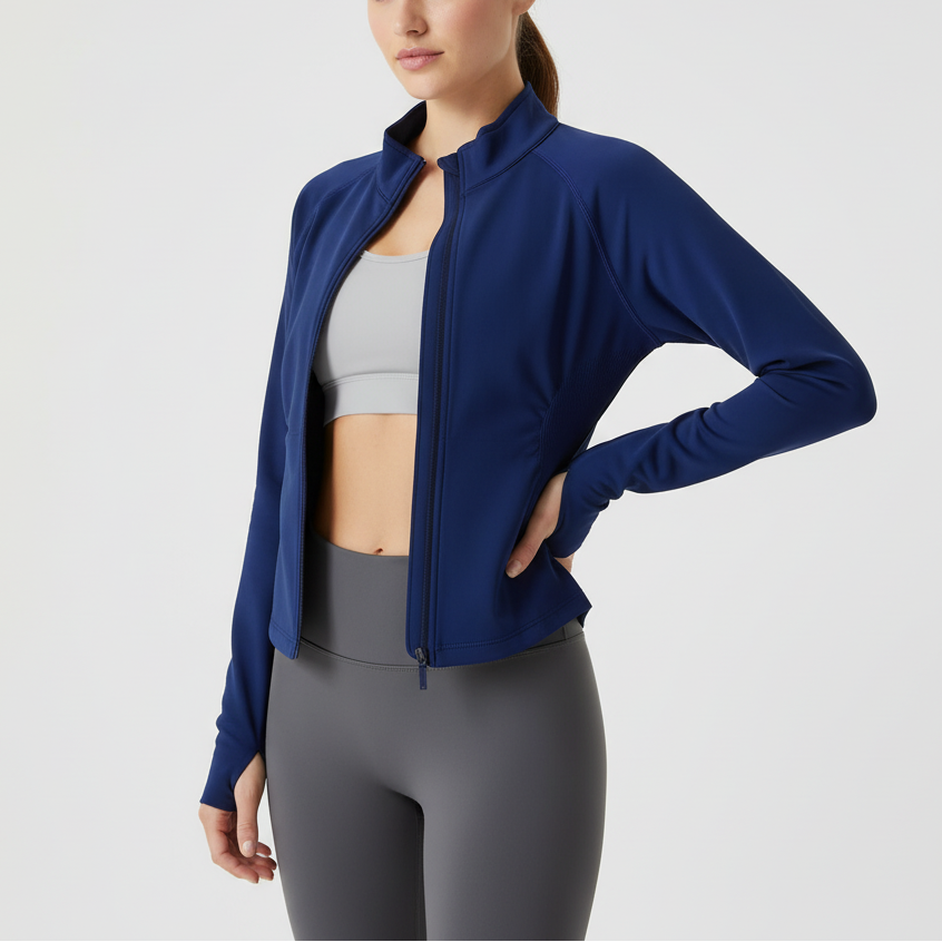 Veloriax Langarmjacke mit Reißverschluss
