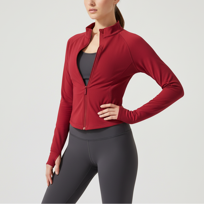 Veloriax Langarmjacke mit Reißverschluss