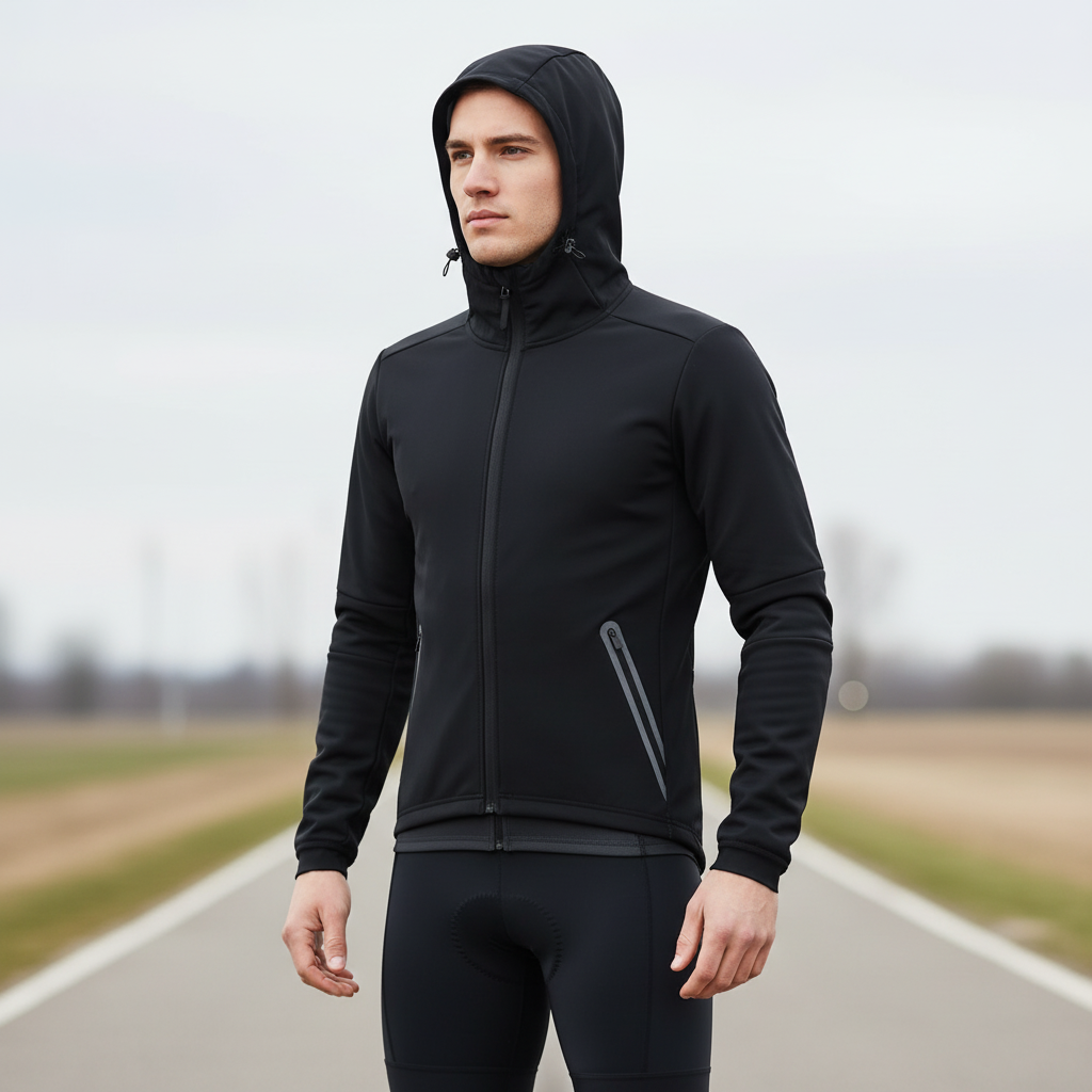 Velorunx Herren Radjacke mit Kapuze