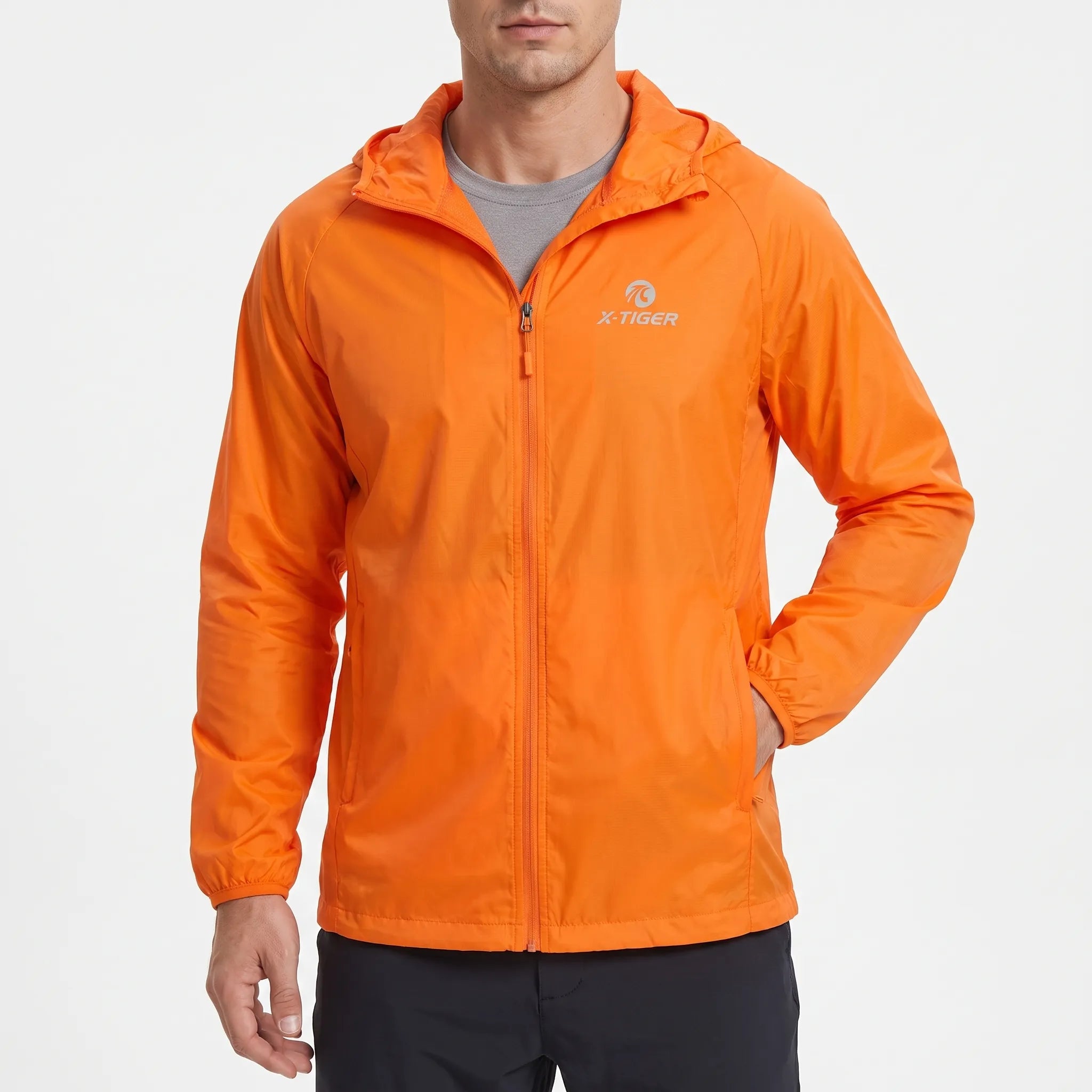 Velotrek Leichte Packbare Kapuzen-Windjacke