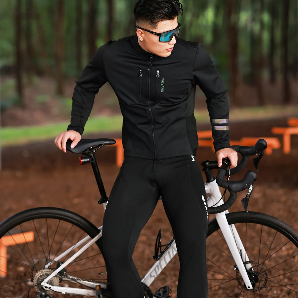 Veloxaro Herren Thermo-Radjacke